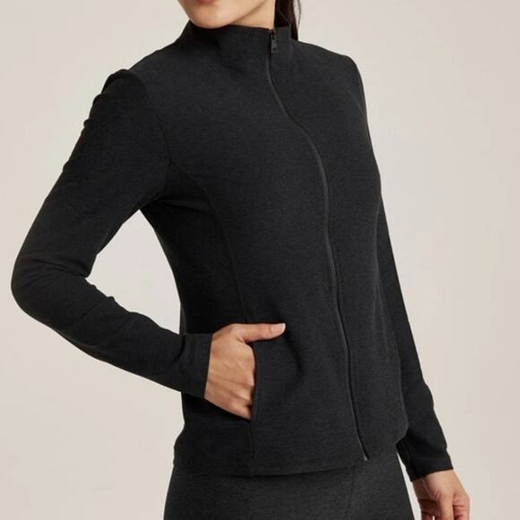 Beyond yoga x peloton collab on the go jacket space dye black size small yoga - Picture 9 of 9